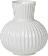 Lyngby Porcelæn Lyngby Tura Vase H14. 5 Hvid Porcelæn Hvid Str H:14,5 ...