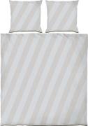 Mette Ditmer Diagonal bed set Light Grey , Sand Str 200x220, 2x60x63 C...