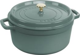 Staub Cocotte 26 cm Eukalyptus Støbejern Eukalyptus - Gryder hos Magas...