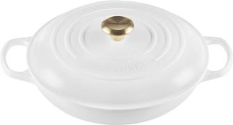 Le Creuset Buffetgryde 30cm White White Str 30 cm - Gryder hos Magasin