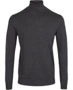 Jack & Jones Jjeemil Knit Roll Neck Noos Mand Dark Grey Melange Turtle...