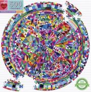 eeBoo Eeboo Rundt Puslespil 500 brk - Triangle Pattern - Puslespil hos...