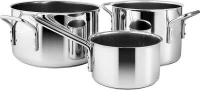 Eva Trio Rustfrit Stål Keramisk sæt 3 stk. Stainless Steel Str 2 - Gry...