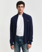 Gant Extrafine Lambswool ZIP Cardigan Mand Marine Cardigans Str L - ho...