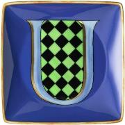 Versace Bowl 12cm sq. Flat, Holiday Alphabet U, Versace Flerfarvet Str...