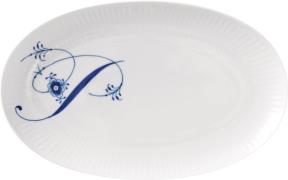 Royal Copenhagen Alfabet Asiet, P, 23,5 cm Hvid Str 23,5 cm - Serverin...