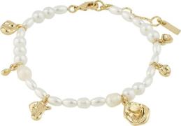 Pilgrim Intent Pearl Bracelet Goldplated one size - Kædearmbånd Med Ve...