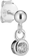 The Earring Shop Crystal Stud Silver One size - Ørestikker hos Magasin