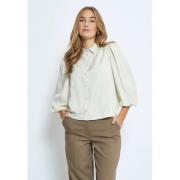 Minus Mssherina 3/4 Sleeve Shirt Kvinde Light Birch Kortærmede Skjorte...