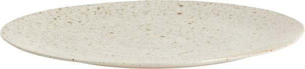 Nordal Grainy Plate, L, Sand 0008 - Middagstallerkener hos Magasin