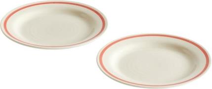 Hay Sobremesa Plate18,5 Set of 2-red Red - Frokosttallerkener hos Maga...