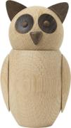 Architectmade Bubo Stor Oak Wood Str H14,20 cm / W8,50 cm - Figurer ho...