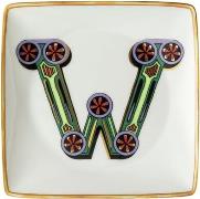 Versace Bowl 12cm sq. Flat, Holiday Alphabet W, Versace Flerfarvet Str...