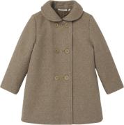 Lil' Atelier Nmfnalina Long Jacket LIL Str 92 - Travertine/melange Ove...