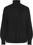 Pieces Pcmalou LS Rollneck Knit Noos BC Kvinde Sort Rullekraver Str L ...