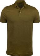 Stenströms Linen Polo Shirt Mand Green Kortærmede Poloer Str L - hos M...