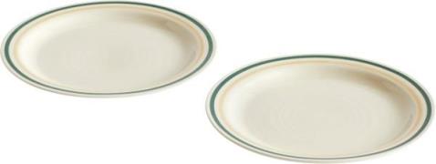 Hay Sobremesa Plate24,5 Set of 2-green Green And Sand - Middagstallerk...