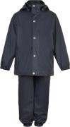 En Fant Rainwear Set Solid Str 128 - Blue Night Regntøj hos Magasin