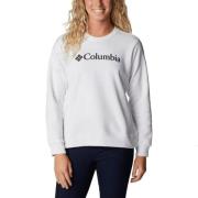 Columbia Logo Sweatshirt Kvinde White Sweatshirts Str L - Bomuld hos M...