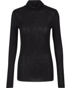 Gai&Lisva Anna Tshirt Kvinde Black Rullekraver Str L - Uld hos Magasin