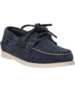 Sebago Portland Flesh Out W Kvinde Navy Snøresko Str 8 (38,5) - hos Ma...