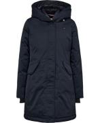 Tommy Hilfiger Nylon MIX Padded Hooded Parka Kvinde Desert Sky Parkaer...