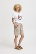 Sorbet Sbalexa Solid Shorts Kvinde Sandshell Bermudashorts Str M - hos...