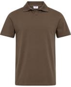 Filippa K Stretch Cotton Polo Tshirt Mand Dark Sage Kortærmede Poloer ...