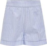 ONLY Kogsmilla Striped Shorts WVN Str 158 - Blå Shorts & Bloomers Deni...