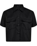 Dickies Work Shirt Cropped SS W Black Kvinde Black Kortærmede Skjorter...