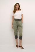 Cream Line Pants Kvinde Oil Green Capri Bukser Str 40 - hos Magasin