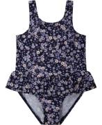 Name It Nmfzuna Swimsuit BOX Str 110/116 - Jet Stream Badedragter hos ...