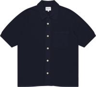 Norse Projects Rollo Cotton Linen SS Shirt Mand Blå Kortærmede Skjorte...