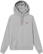 Wood Wood Ash Hoodie Mand Grey Melange Hoodies Str S - Bomuld hos Maga...