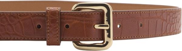 MANGO Crocodile Effect Belt L - Bælter hos Magasin