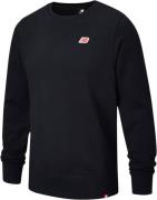 New Balance Small Logo Crewneck Sweatshirt Kvinde Black Sweatshirts St...