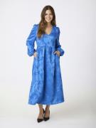 Neo Noir Lillibet Jacquard Dress Kvinde Blue Maxi Kjoler Str 40 - hos ...