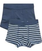 Magasin Boys Boxers 2pack Str 4 Navy Stripe / Navy Underbukser Bomuld