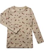 Magasin Emilie 4 Kids Tee LS Gots Str 2 Red Flower Langærmede Tshirts ...