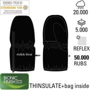 Mikk-Line Nylon Mittens 86/92Y - Vanter & Luffer hos Magasin