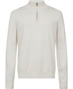 BOSS Ebenji Mand Open White Sweaters Str L - hos Magasin