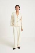 Stylein Hailey Cardigan Kvinde Cream Cardigans Str L - Uld hos Magasin