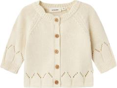 Lil' Atelier Nbframla LS Knit Card LIL Str 68 - Turtledove Strik hos M...