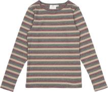 The New Tnmadeline L_S Rib Tee Str 110-116 cm/5-6 år - Multi Stripe La...