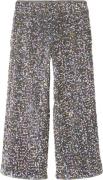 Name It Nkfrunica Wide Pant RT Str 128 - Granite Grey/gold And White B...