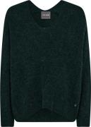 Mos Mosh Mmthora Vneck Knit Kvinde Dark Pine Sweaters Str L - hos Maga...