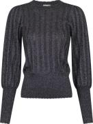 Neo Noir Dary Glitter Knit Blouse Kvinde Black Sweaters Str 40 - hos M...