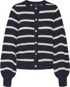 Vero Moda Vmamazing LS Oneck Cardigan BOO Kvinde Navy Blazer/w. Birch ...