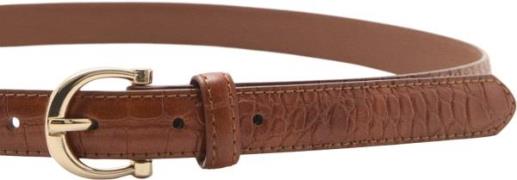 MANGO Animal Print Effect Belt XL - Bælter hos Magasin