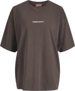 JJXX Jxmillow Loose SS TEE JRS Kvinde Seal Brown/positivity Kortærmede...